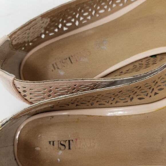 JustFab Pink Flats Loafers Slipons Comfortable Slip on Women's Gifts Size 7.5 - Picture 6 of 9